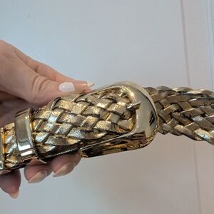 Vintage Gold Braided Belt